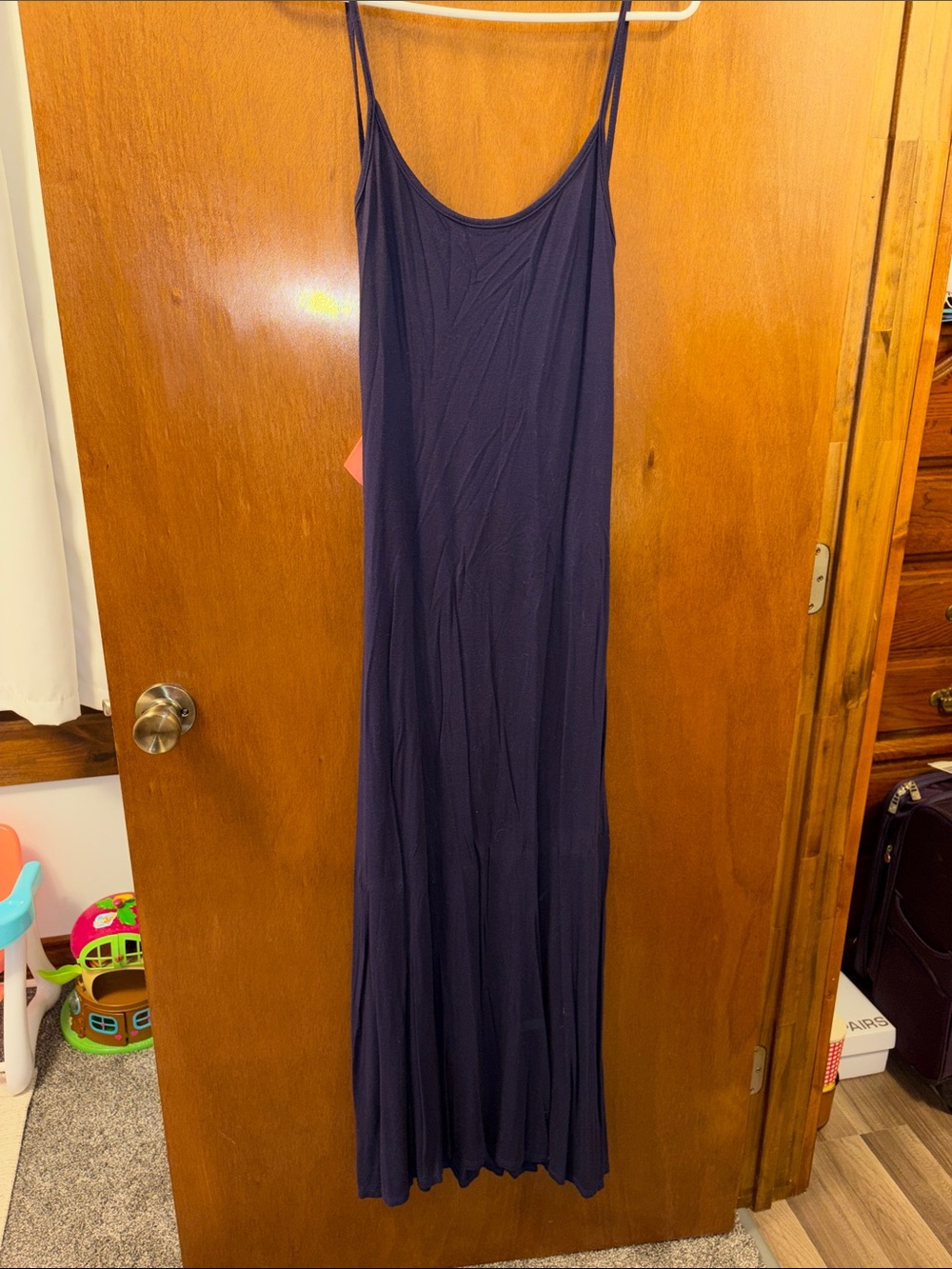 Women's Navy Maxi Slip Dress - Dainty Hooligan
